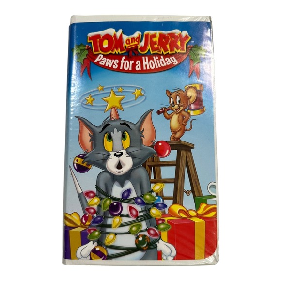 Tom and Jerry Paws for a Holiday VHS Tape Cartoon Collectible Movie - Picture 1 of 4